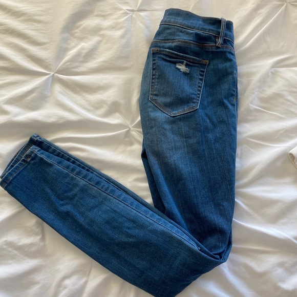 blue ripped skinny jeans from pacsun - Picture 2 of 4